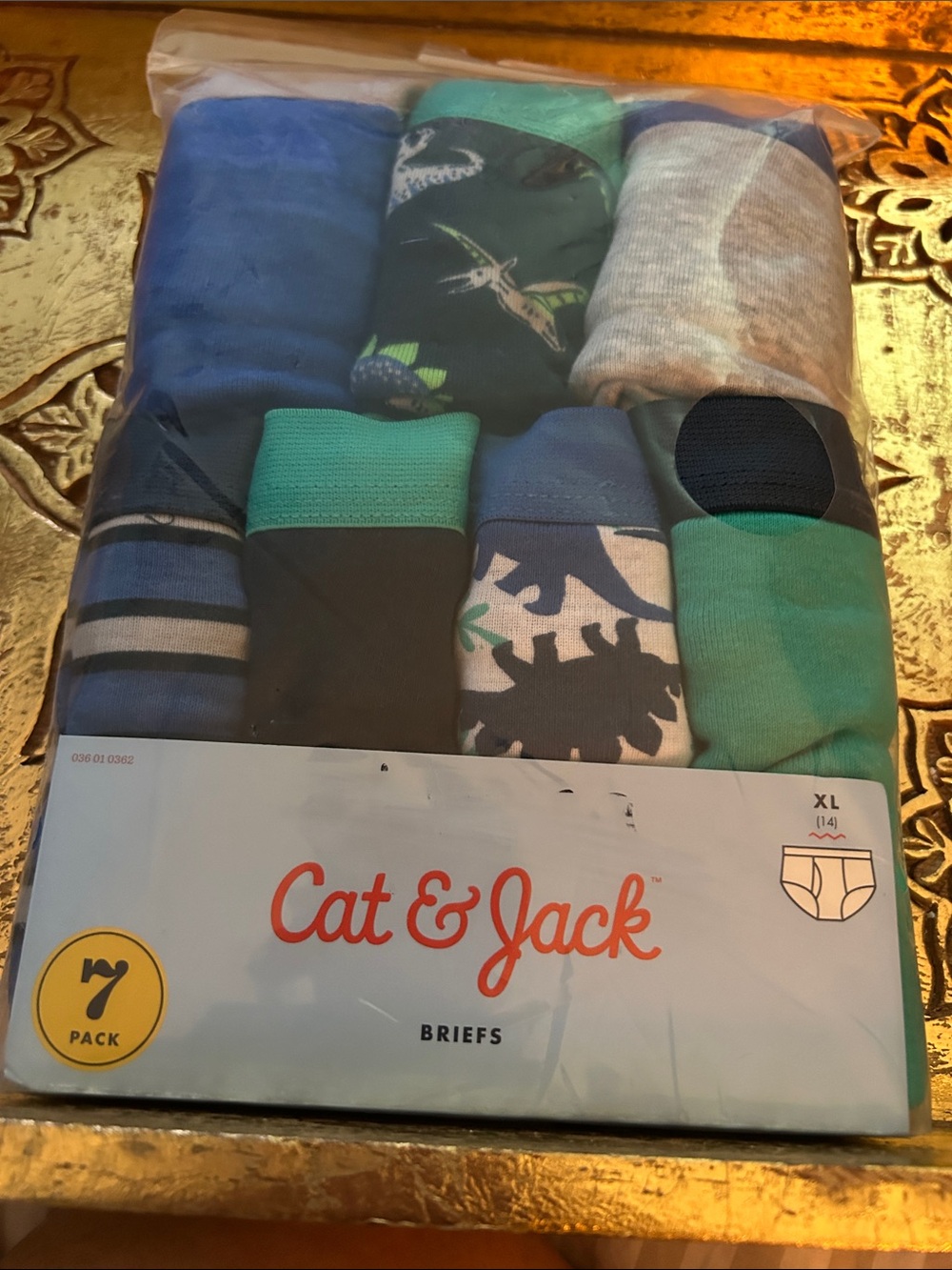 Cat & Jack Boy'Blue, Teal & Gray Briefs - 9 pack